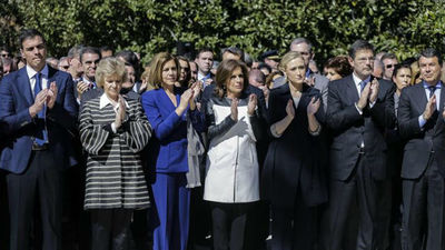 González, Botella, Cifuentes y Aguirre presiden el funeral por las víctimas del 11-M