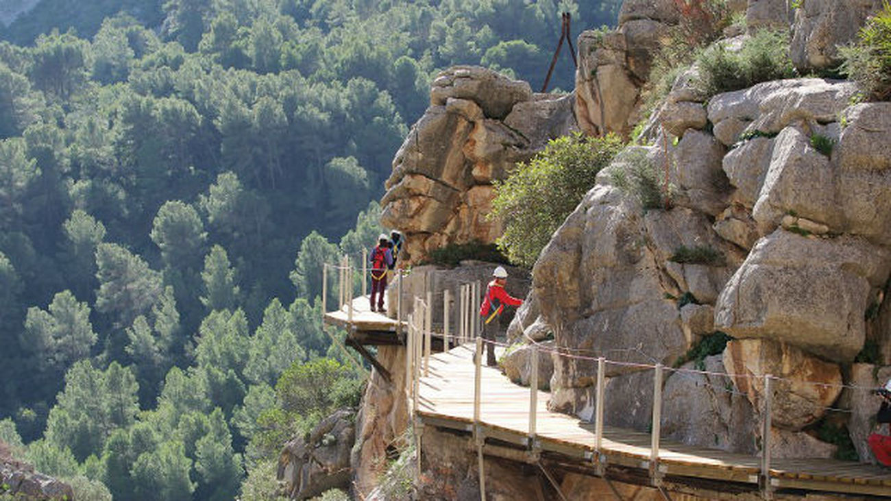 El Caminito del Rey, un prodigio de la ingeniería, recibe más de 300.000 visitas al año