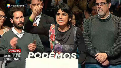 Teresa Rodríguez (Podemos): "Las dos fuerzas del bipartidismo han caído"