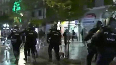 Tres menores, entre los 17 detenidos, por los altercados en Madrid