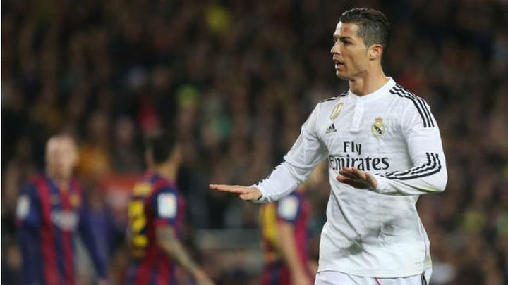 Cristiano Ronaldo ante el Barcelona / Telemadrid