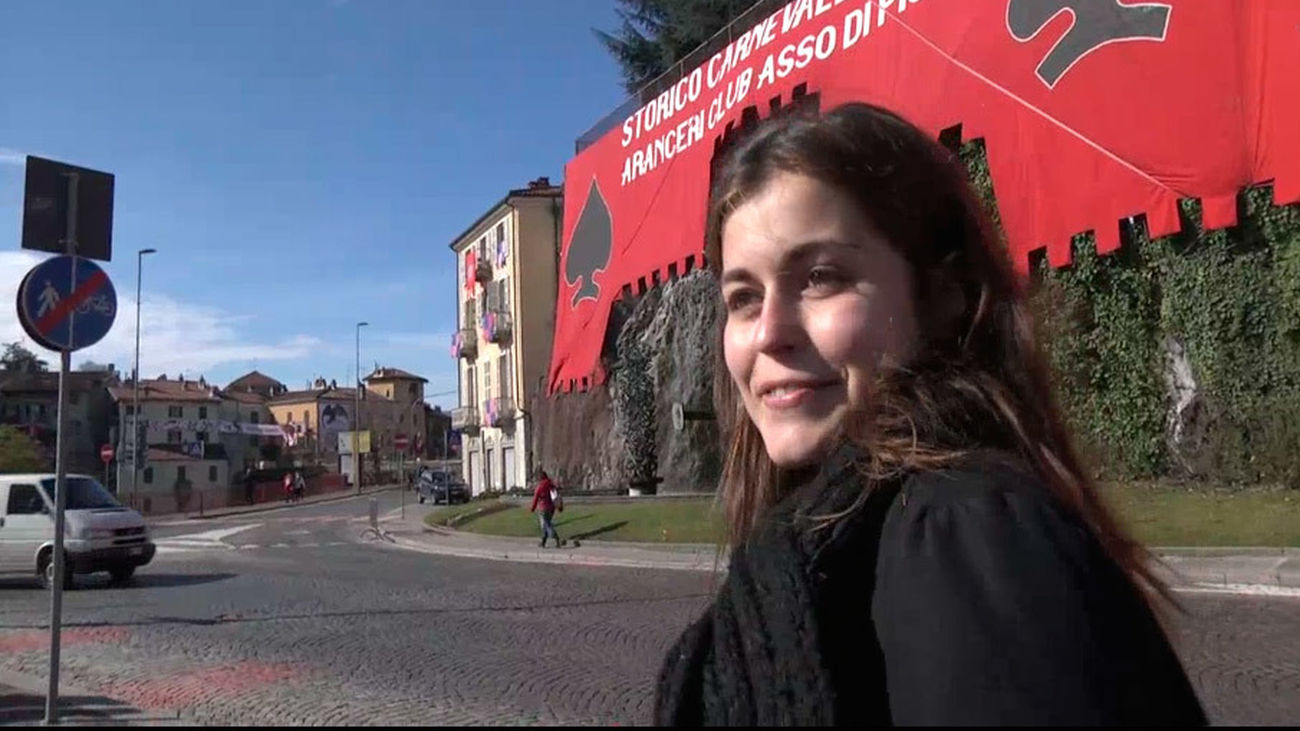 Silvia nos enseña el carnaval de Ivrea (Italia)