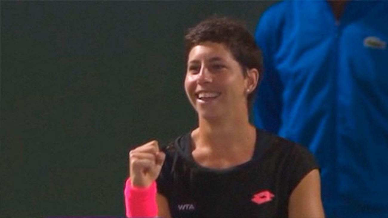 Carla Suárez se mete en la final de Miami y en el 'top ten' mundial