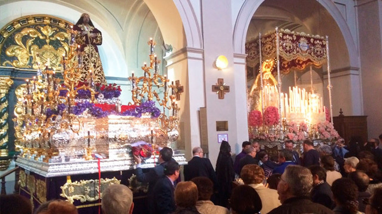 Preparativos de la procesión de Jesús el Pobre en Madrid