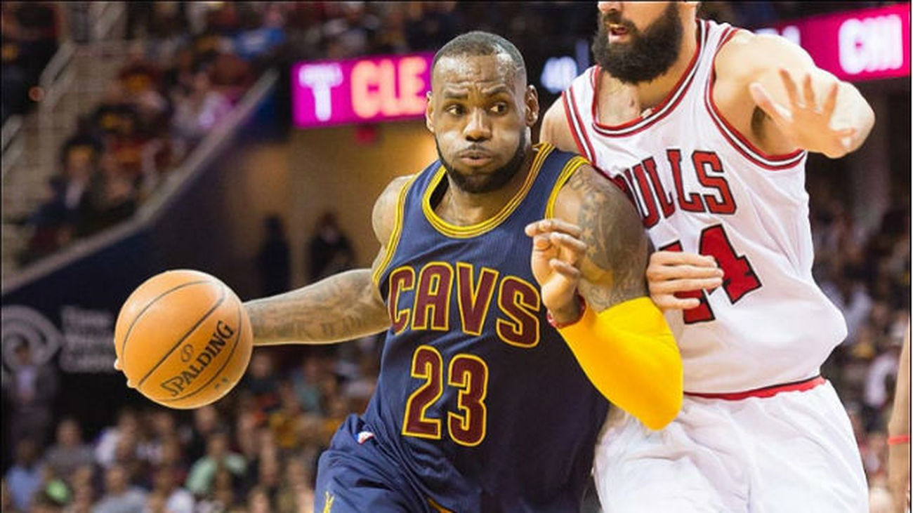 LeBron James y Mirotic