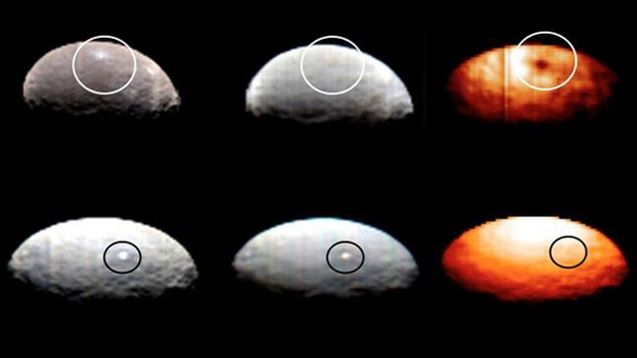 Ya son diez los puntos brillantes localizados en el planeta enano Ceres
