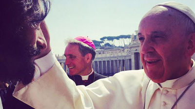 El papa Francisco recibe a los actores de Ben-Hur