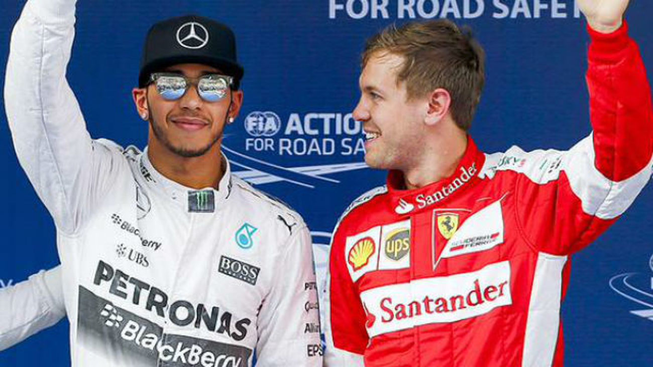 Hamilton y Vettel