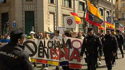 Manifestación contra el chavismo en Madrid