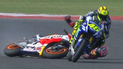 GP Argentina: Victoria de Rossi tras tocarse con Márquez