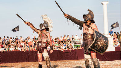 Los gladiadores del Coliseum se baten en El Álamo