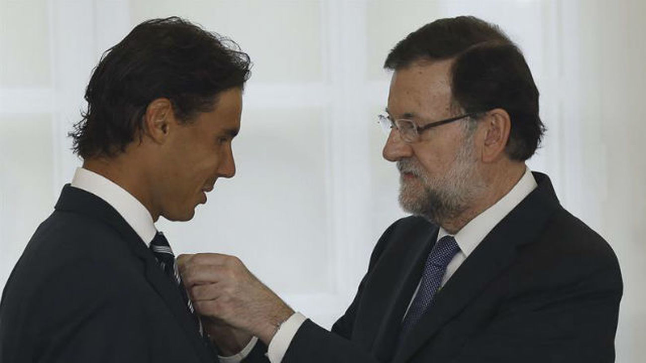 Nadal recibe la Medalla de Oro y dice que con trabajo se logra la victoria