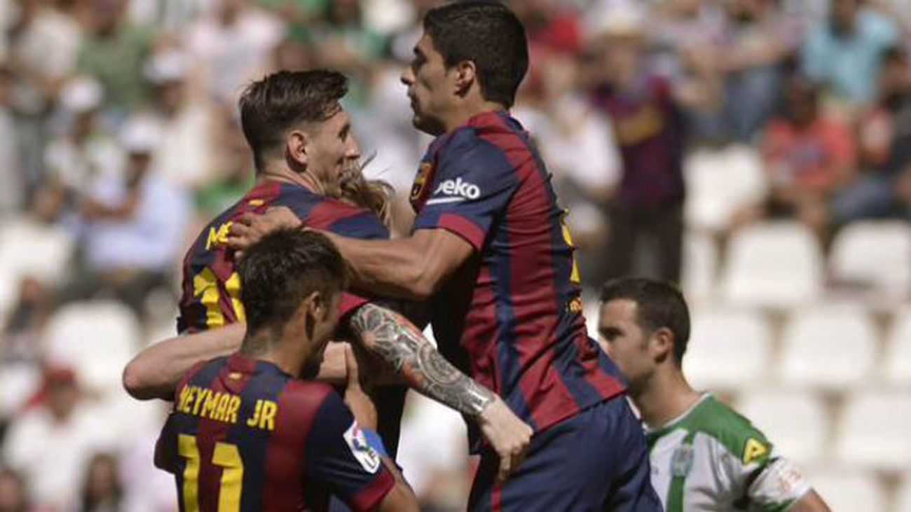 Messi, Luis Suárez y Neymar