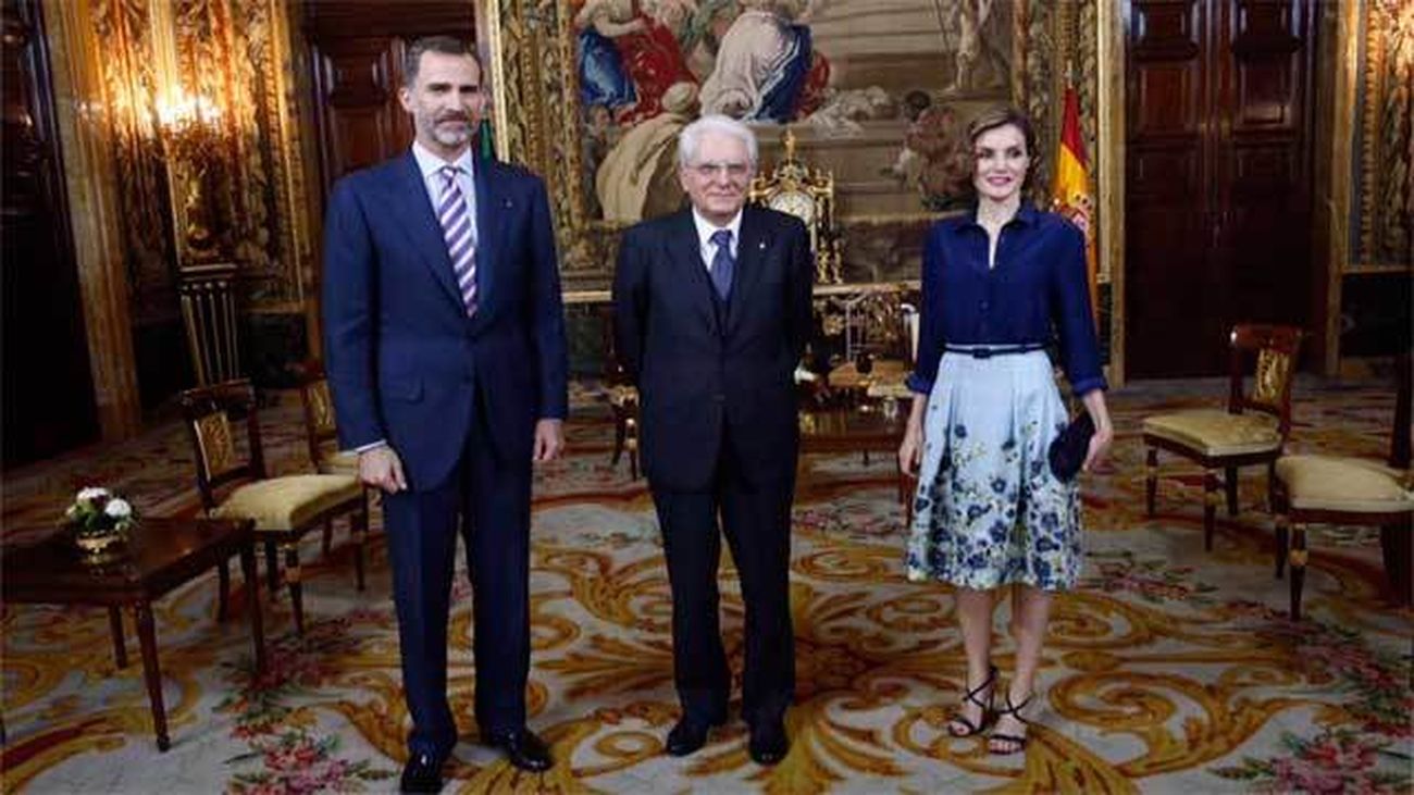 Los reyes recibieron al presidente de la República de Italia, Sergio Mattarella
