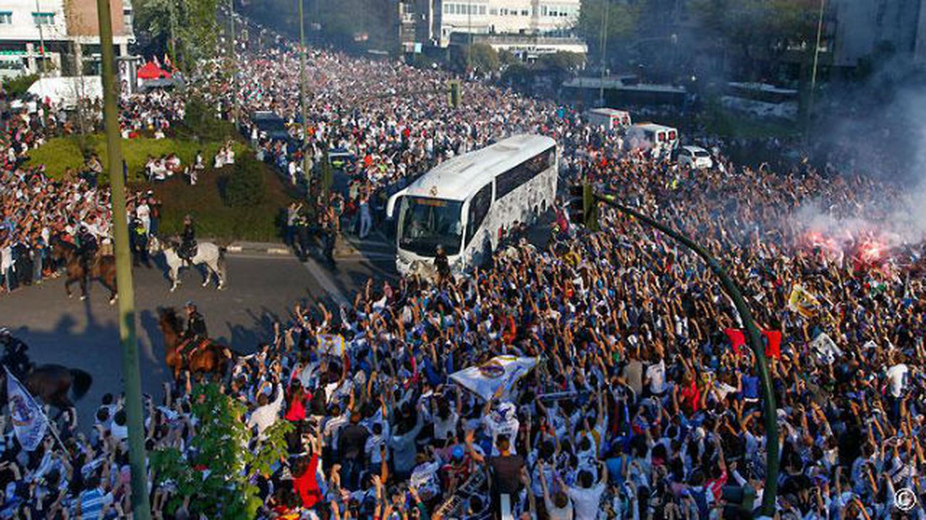 'Quedada blanca' a la llegada al Bernabéu
