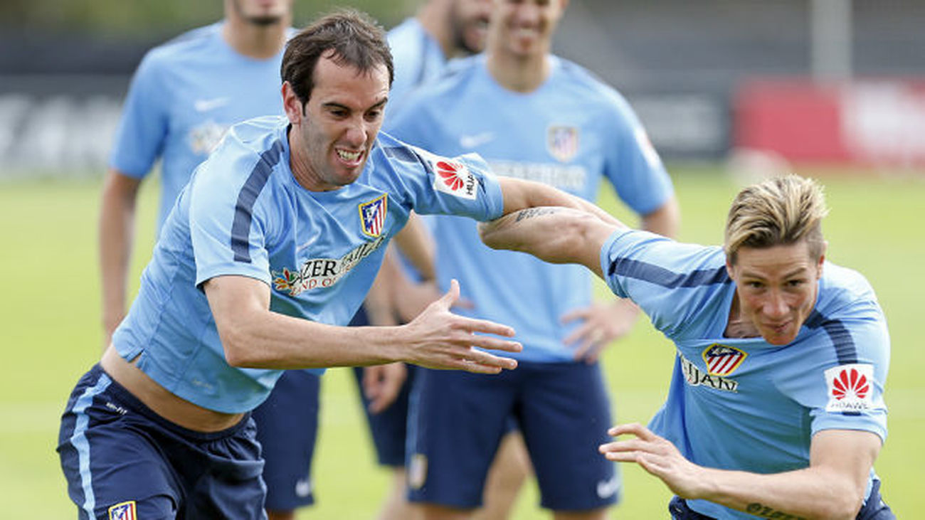 Godín y Fernando Torres