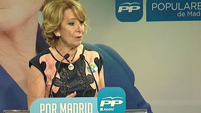 Aguirre pide el voto frente a quienes sólo se sabe que "son enemigos del PP"