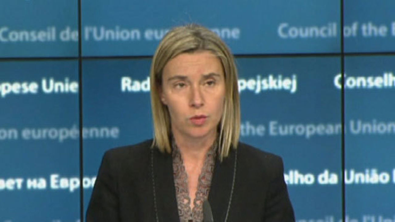 Mogherini: "Londres no puede negociar con Washington mientras siga en la UE"