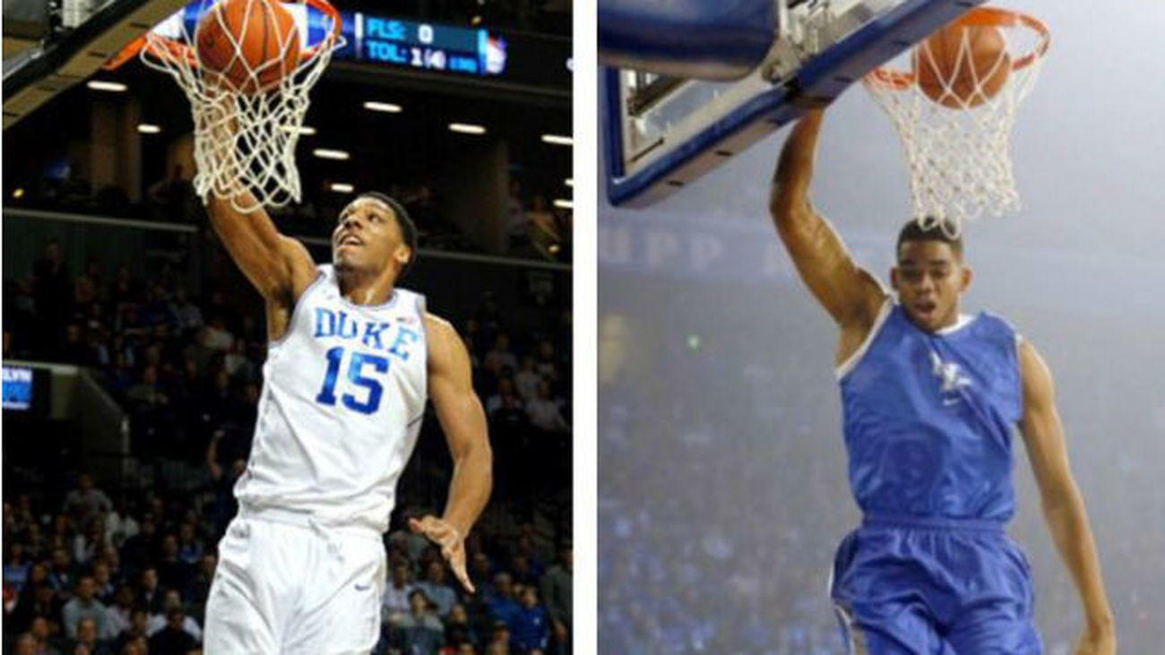 Karl-Anthony Towns y Jahlil Okafor