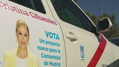 La publicidad electoral en los taxis de Madrid genera enfrentamientos en el sector