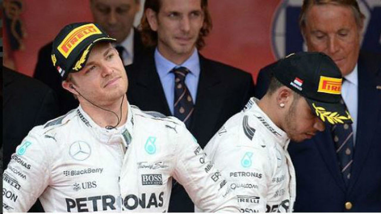 Rosberg y Hamilton