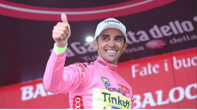 Giro: Contador más 'rosa' de lo esperado a falta de la última semana