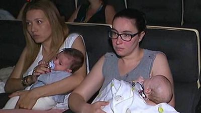 'Sesión Teta' en la Vaguada: madres al cine con sus bebés
