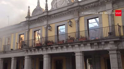 El salón de plenos de Brunete ardió como una tea, era un "infierno"