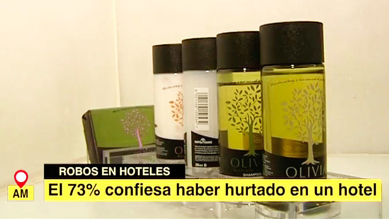 El 73% de los turistas confiesa haber hurtado en un hotel