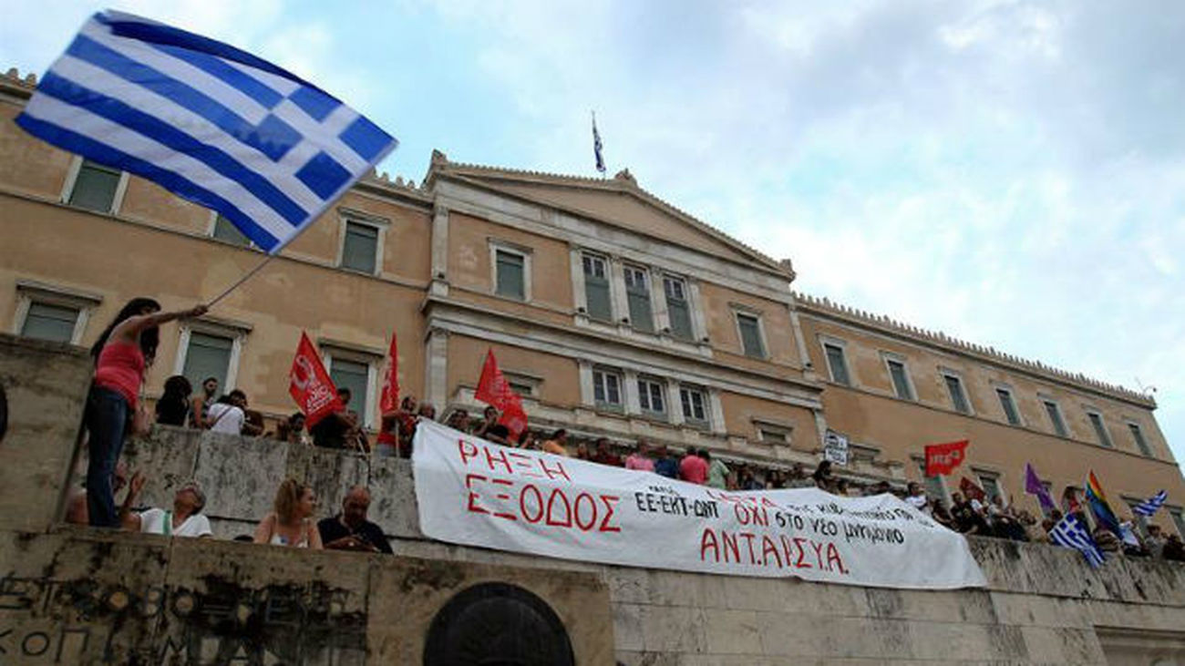Protesta en Atenas