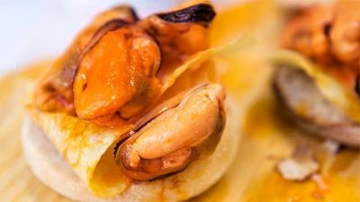 Bocata de mejillones con patatas... ¡es posible!