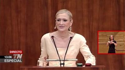 Discurso de investidura de Cristina Cifuentes en la Asamblea de Madrid
