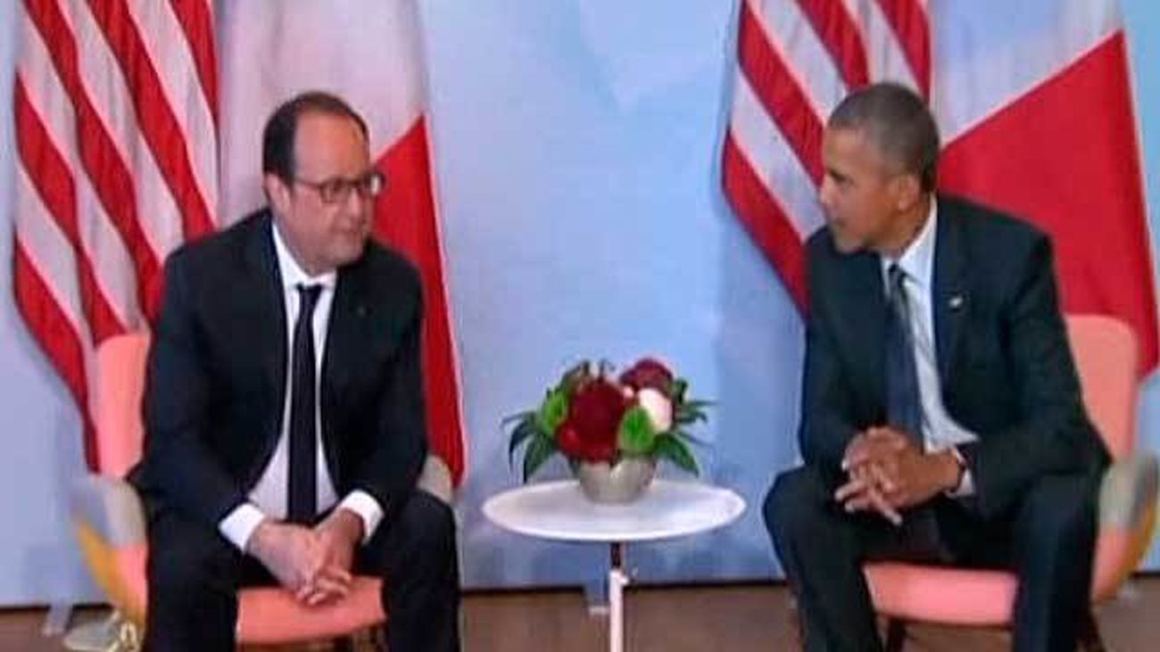 François Hollande con Barack Obama