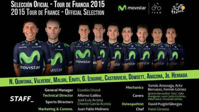 Quintana y Valverde encabezan el Movistar para el Tour