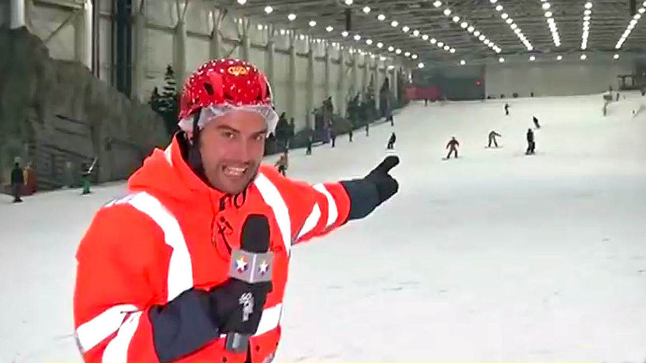 Volando sobre la nieve en pleno verano