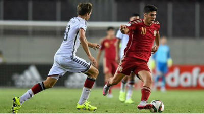2-0. Marco Asensio mete a España en la final del Europeo Sub'19