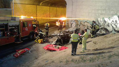 Fallece un conductor de 50 años al chocar contra un muro en la M-40