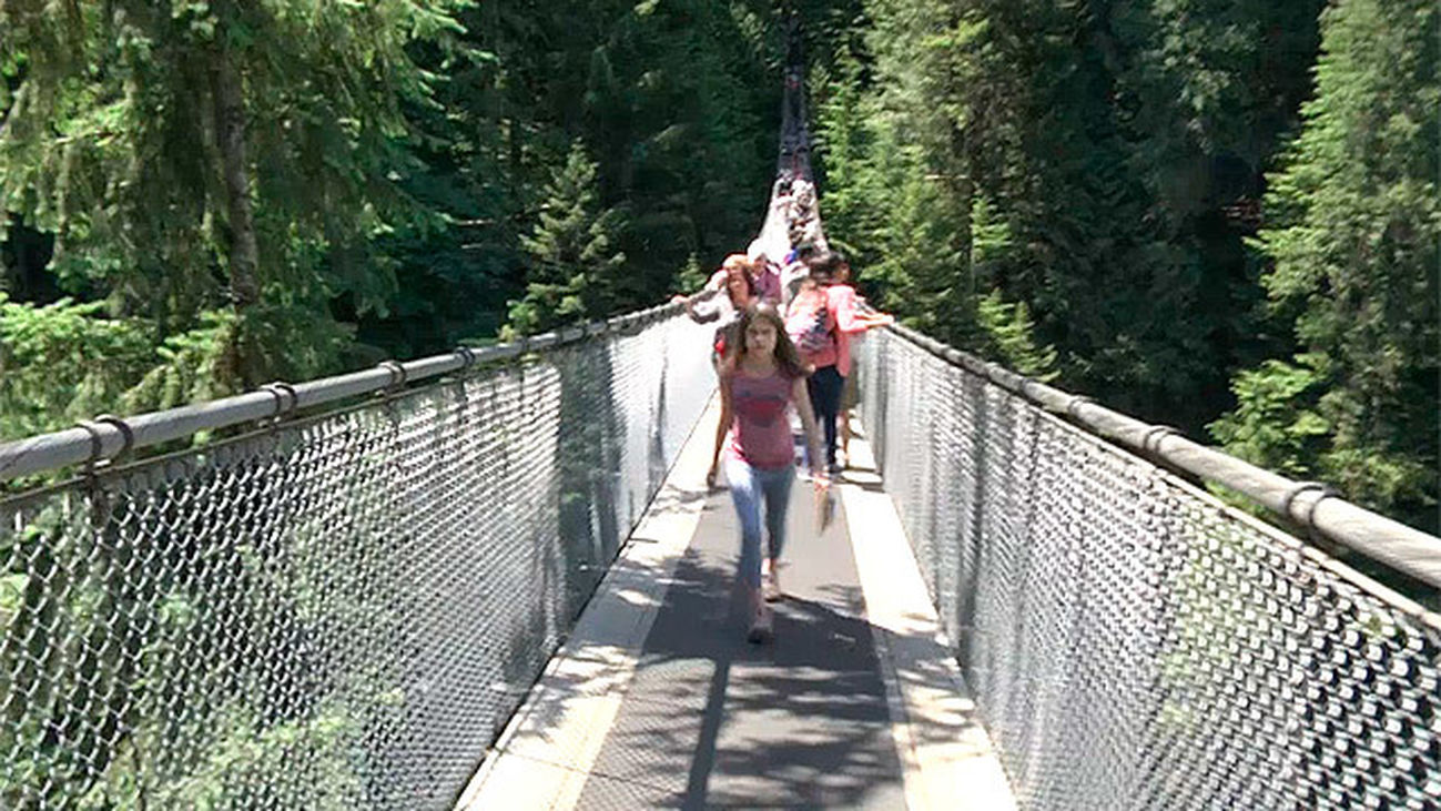 El puente de Capilano, menudas vistas