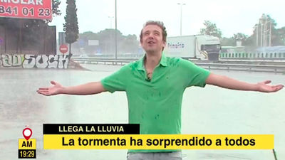 ...Y la lluvia llegó a Madrid