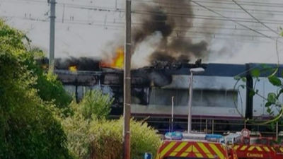Desalojados 306 pasajeros en un incendio en el AVE con trayecto Marsella-Madrid