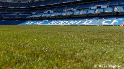 El nuevo césped del Bernabéu, mezcla de natural y artificial