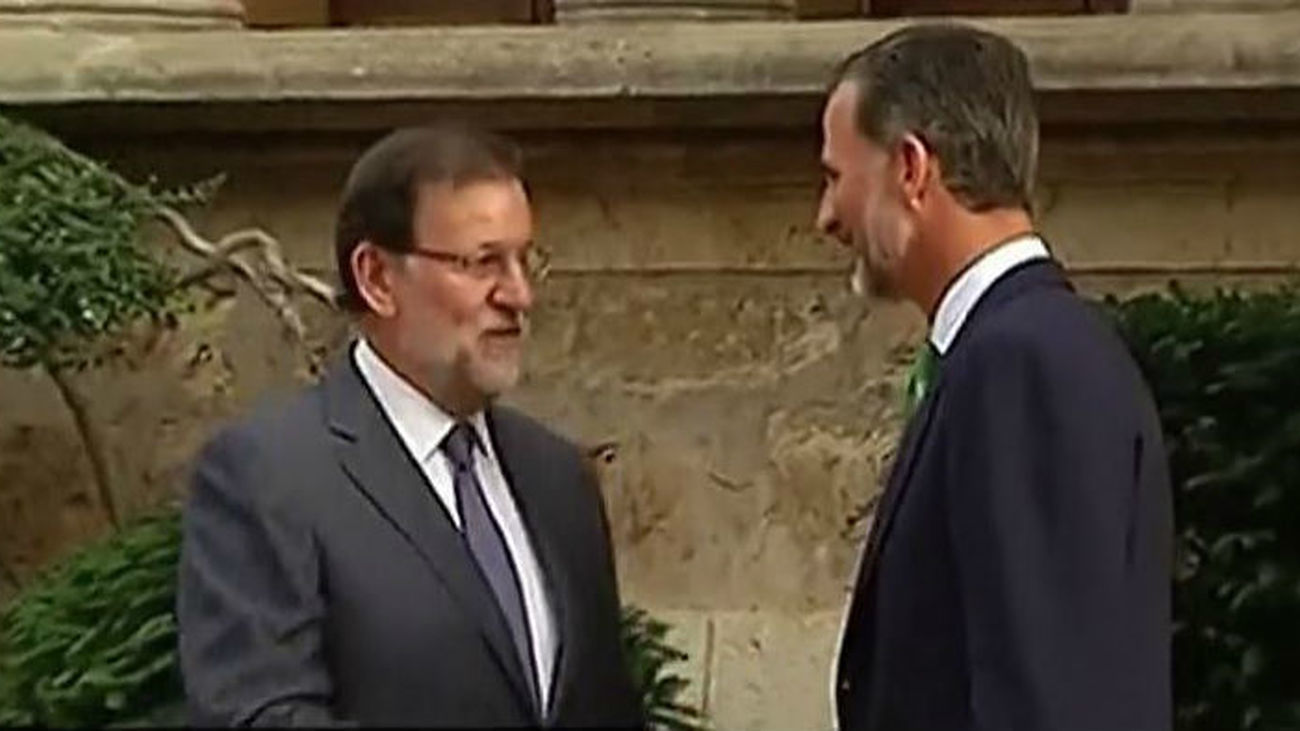 El Rey recibirá este lunes a Rajoy  en el Palacio de Marivent