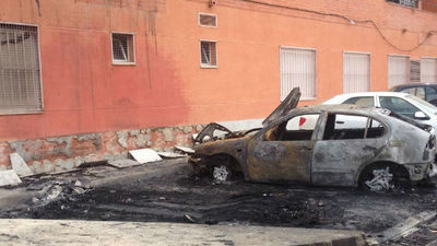 Oleada de coches quemados en Navalcarnero