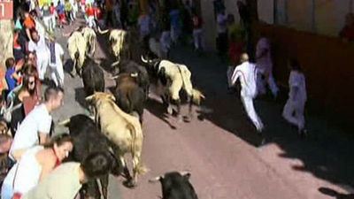 Ocho heridos, uno por cornada, en el cuarto encierro de San Sebastián de los Reyes