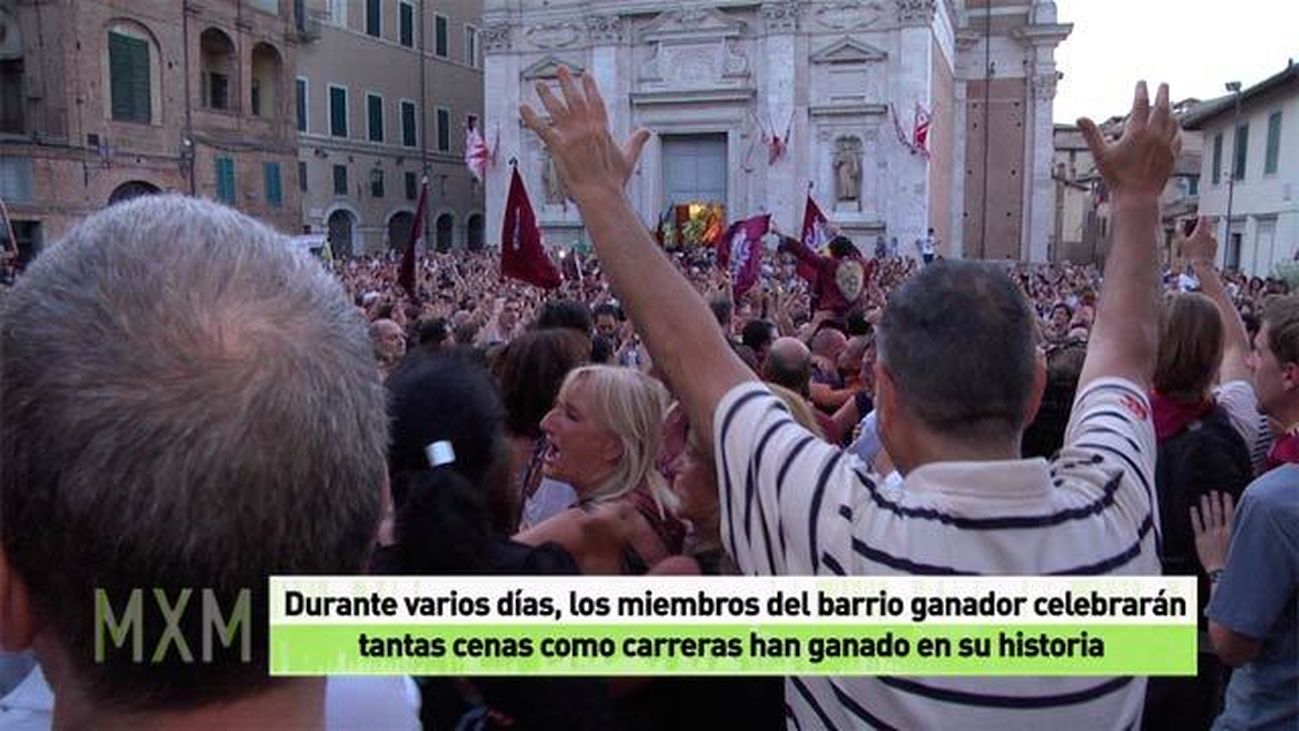 La contrada della Torre, ganadora del Palio un siglo después