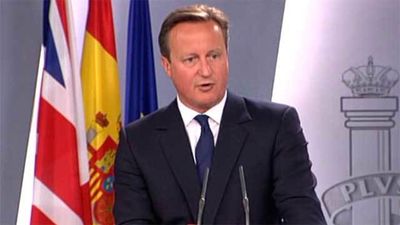 Cameron: "Si Cataluña quiere tomar otro camino, debe ajustarse a ley"
