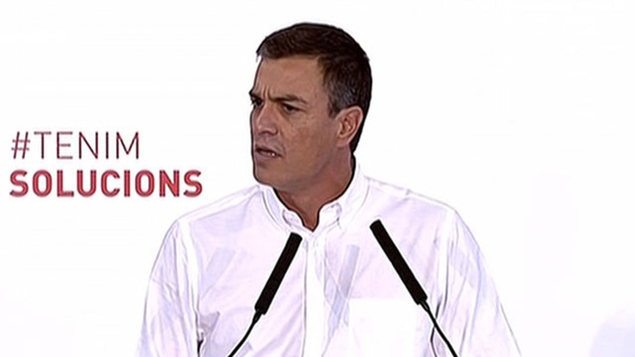 Pedro Sánchez se siente catalanista y luchará para evitar la Cataluña "derrotada" de Mas