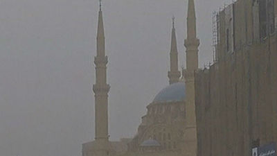 Tormenta de arena sobre Oriente Medio