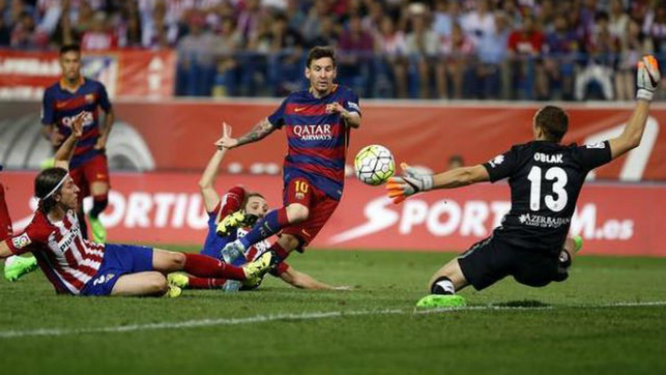 1-2. Messi derriba la resistencia del Atlético