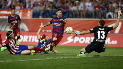1-2. Messi derriba la resistencia del Atlético